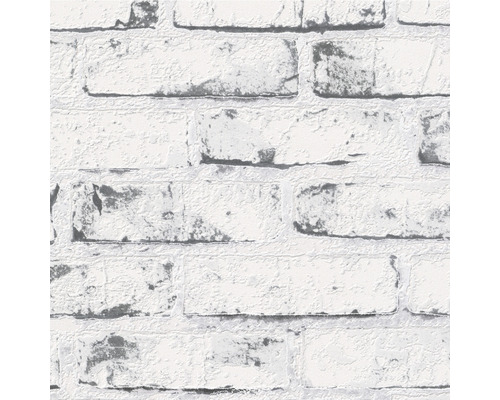 Behang met baksteenmotief