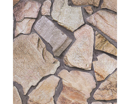 Behang met stenen muur en natuursteenlook