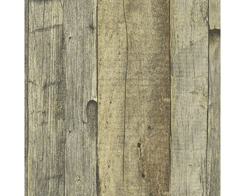 Behang met houtlook