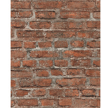 Behang met baksteenmotief