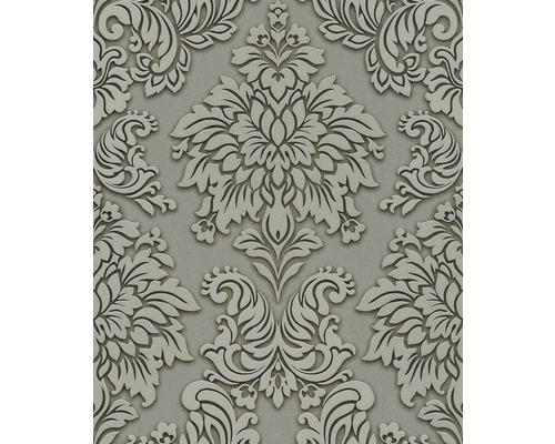 Behang met bloemrijk damastpatroon