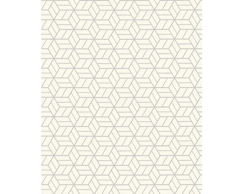 Behang met geometrisch kubuspatroon