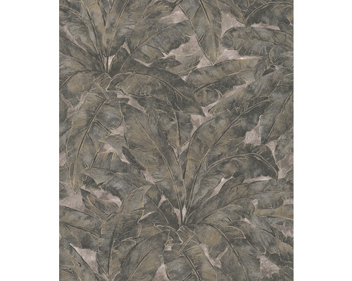Behang met bananenbladmotief