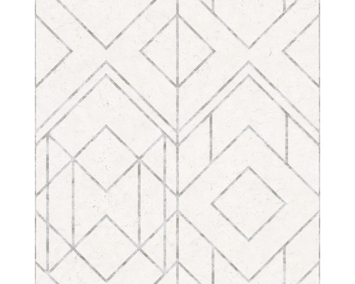 Behang met geometrisch patroon van lijnen en ruiten