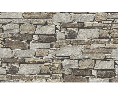 Behang met steenmotief