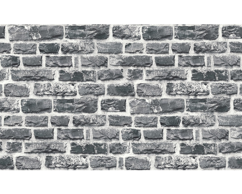 Behang met steenmuurmotief