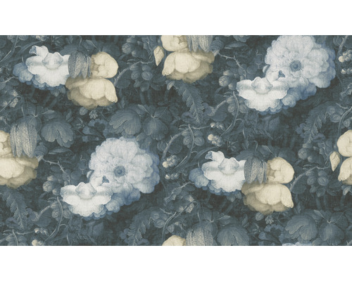 Behang met bloemmotief in vintage-stijl