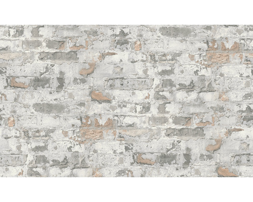 Behang met baksteenmotief