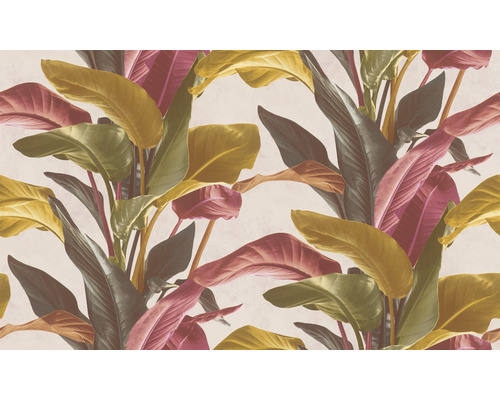 Behang met tropische bladeren