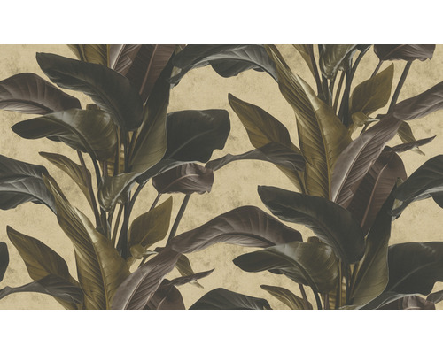 Behang met tropische plantmotieven