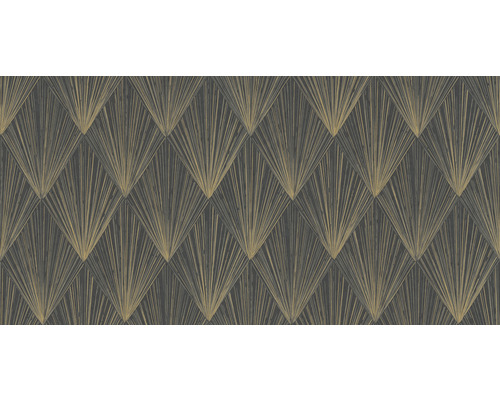 Behang met geometrisch waaierpatroon