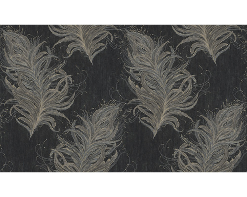 Behang met verenmotief