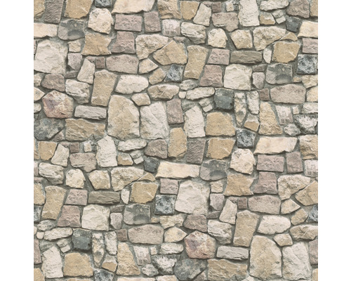 Behang met steenmuurpatroon