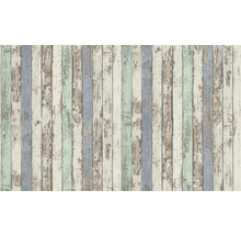 Behang met houten planken patroon in verschillende kleuren