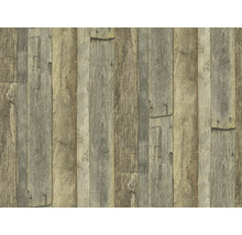 Behang met houten plankenmotief