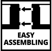 Symbool voor eenvoudige montage