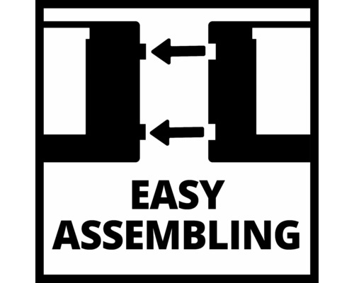 Symbool voor eenvoudige montage