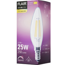 FLAIR LED lamp E14/2W C35 warmwit helder