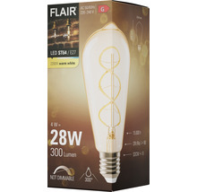 Verpakking van een Flair ledlamp ST64 E27 2200K warm wit
