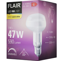 FLAIR LED lamp E27/7W R80 warmwit mat