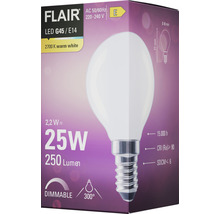 FLAIR LED lamp E14/2W G45 warmwit mat