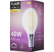 FLAIR LED lamp E14/4W G45 warmwit helder