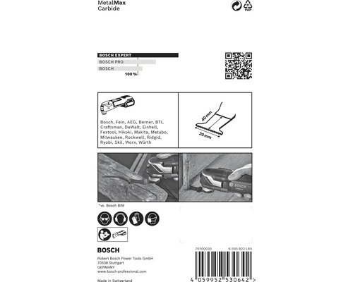 Bosch MetalMax Carbide zaagblad informatie