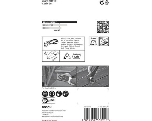 Bosch AVZ 32 RT10 Carbide oscillerend zaagblad, geschikt voor verschillende merken