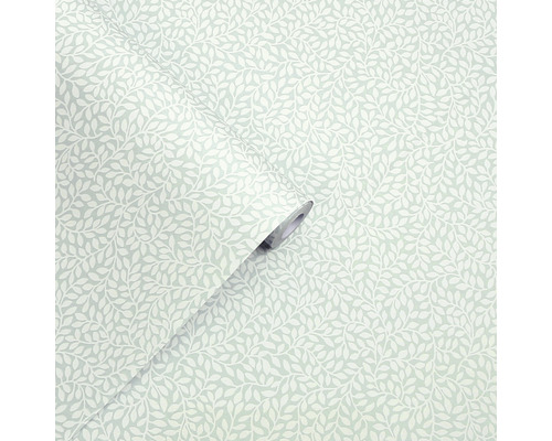Rol behang met bladerpatroon