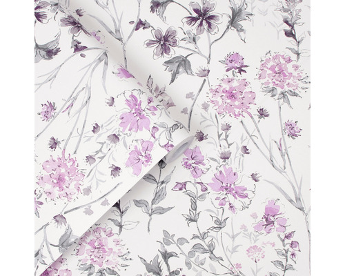 Behangrol met bloemmotief