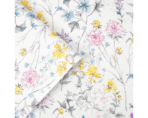 Behangrol met bloemmotief