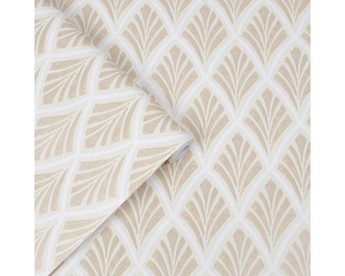 Rol behang met bladmotief voor wanddecoratie