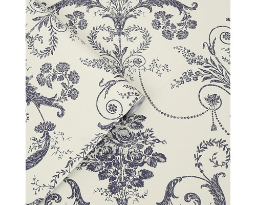 Behang met bloemmotief