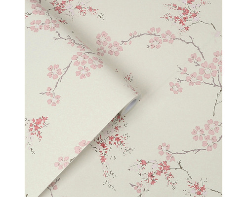 Behang met bloemmotief