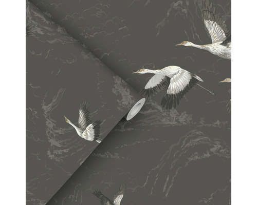 Behangrol met kraanvogelpatroon