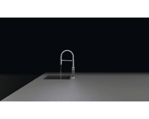 Keukenkraan met kraan op een werkblad