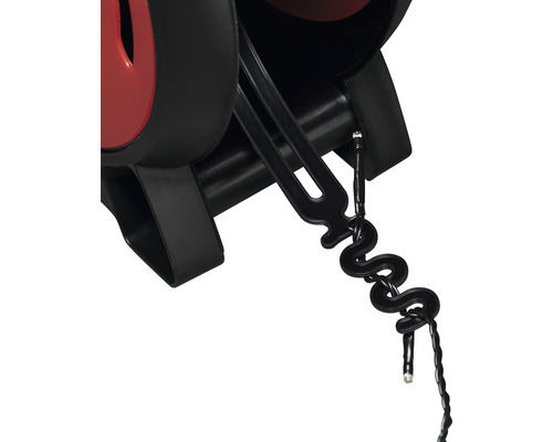 Detailopname van een lichtslang met houder