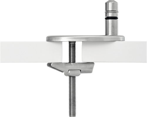 Metalen klem voor het bevestigen van een plaat