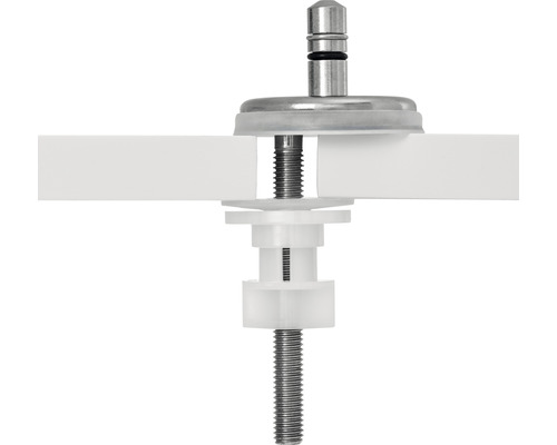 Bevestigingsset voor wc-brillen van metaal en kunststof