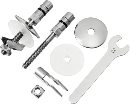 Bevestigingsmateriaal voor sanitair inclusief moersleutel