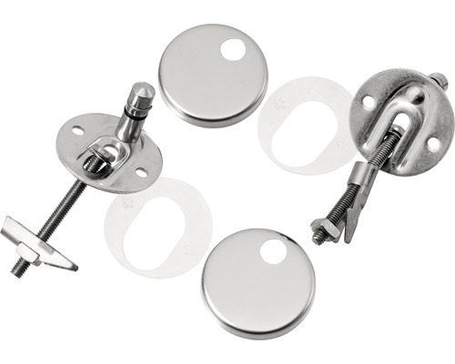 Bevestigingsmateriaal voor toiletbrillen van metaal