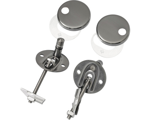 Bevestigingsset voor toiletbrillen van metaal