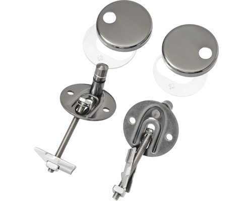 Bevestigingsset voor toiletbrillen van roestvrij staal