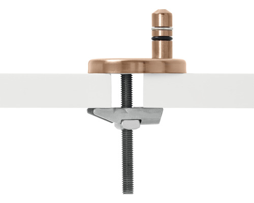 Glazen plaathouder met schroefklem