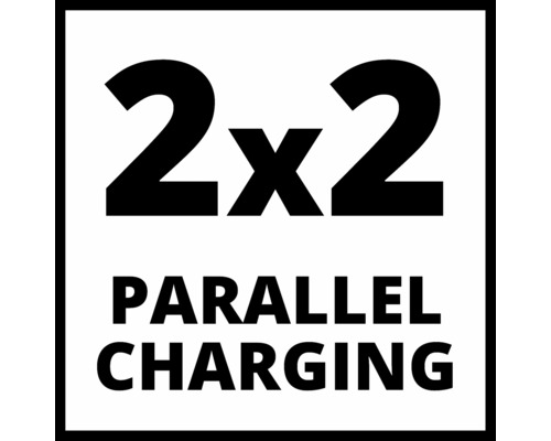 Symbool voor 2 x 2 parallel opladen