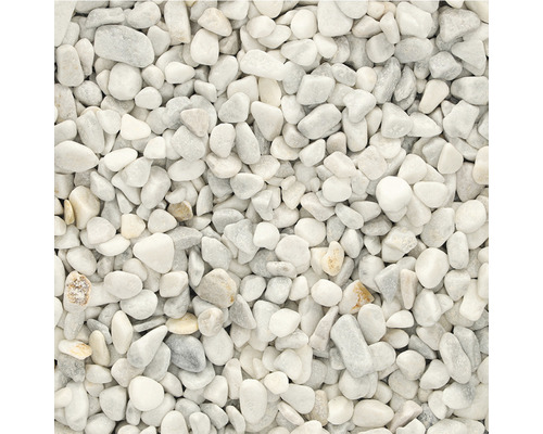 Close-up van witte sierkiezelstenen