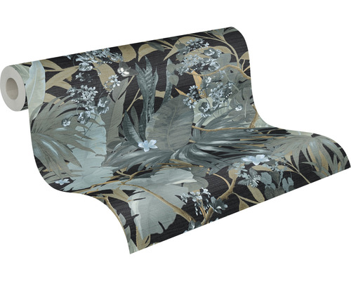 Rol behang met plantenmotief