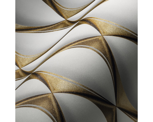 Behang met golfpatroon