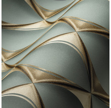 Behang met abstract golfpatroon