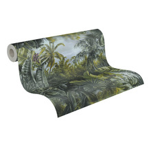 Rol behang met junglepatroon